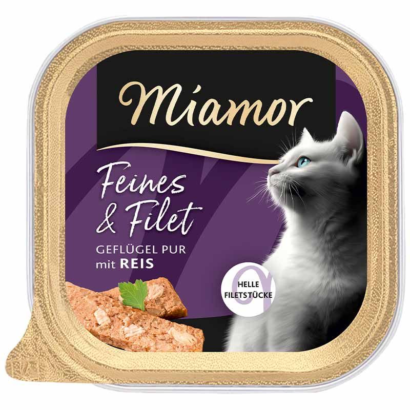 Miamor Feines und Filet Geflügel Pur + Reis 100g