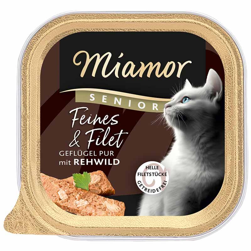 Miamor Feines und Filet SENIOR Geflügel Pur + Rehwild 100g