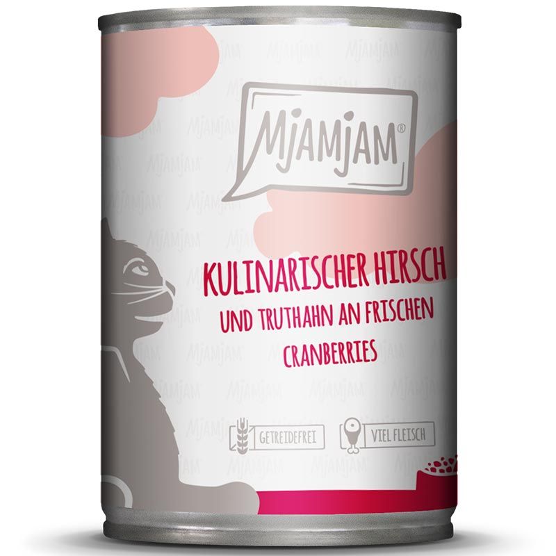 MjAMjAM Dose Hirsch + Truthahn + Cranberries 400g