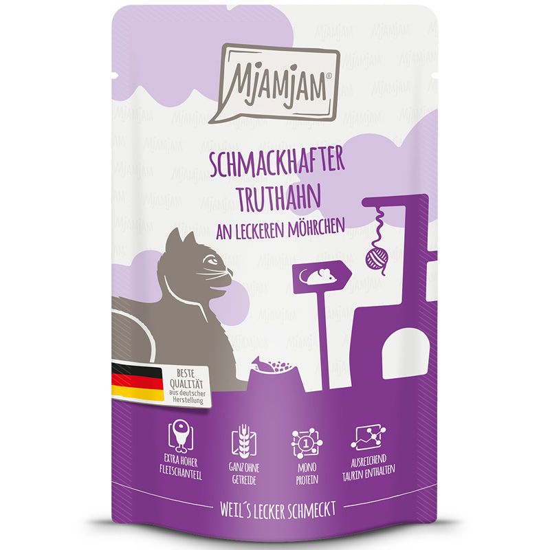 MjAMjAM Quetschie Truthahn + Möhrchen 125g