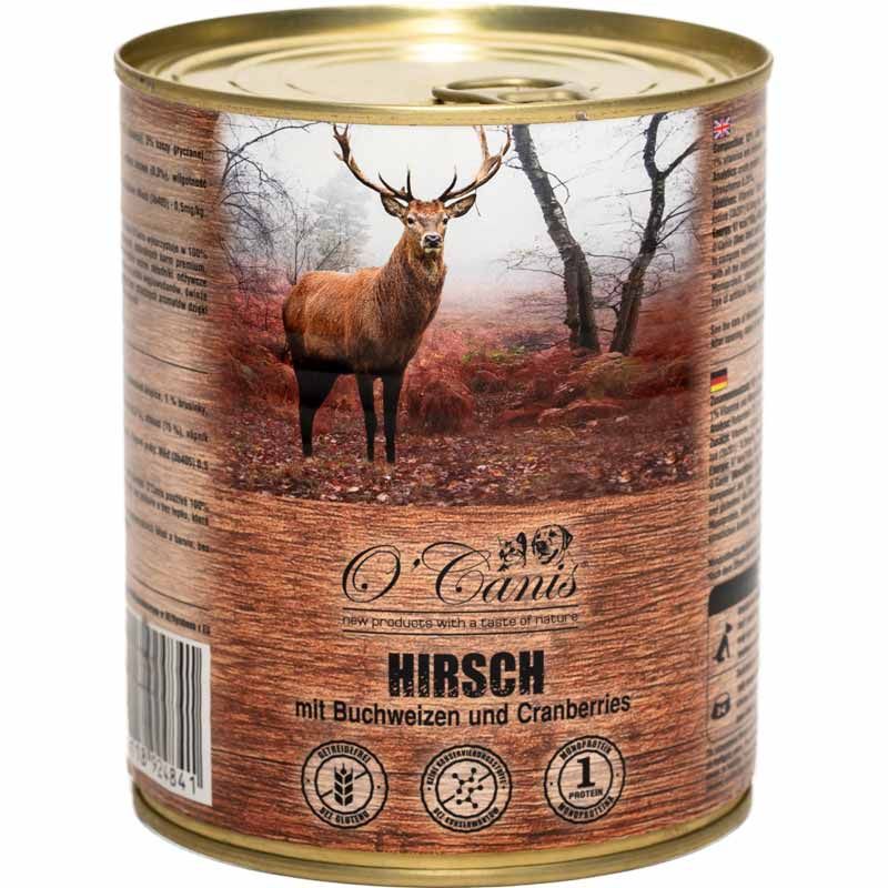 Ocanis Hirschfleisch mit Buchweizen und Cranberries 800g