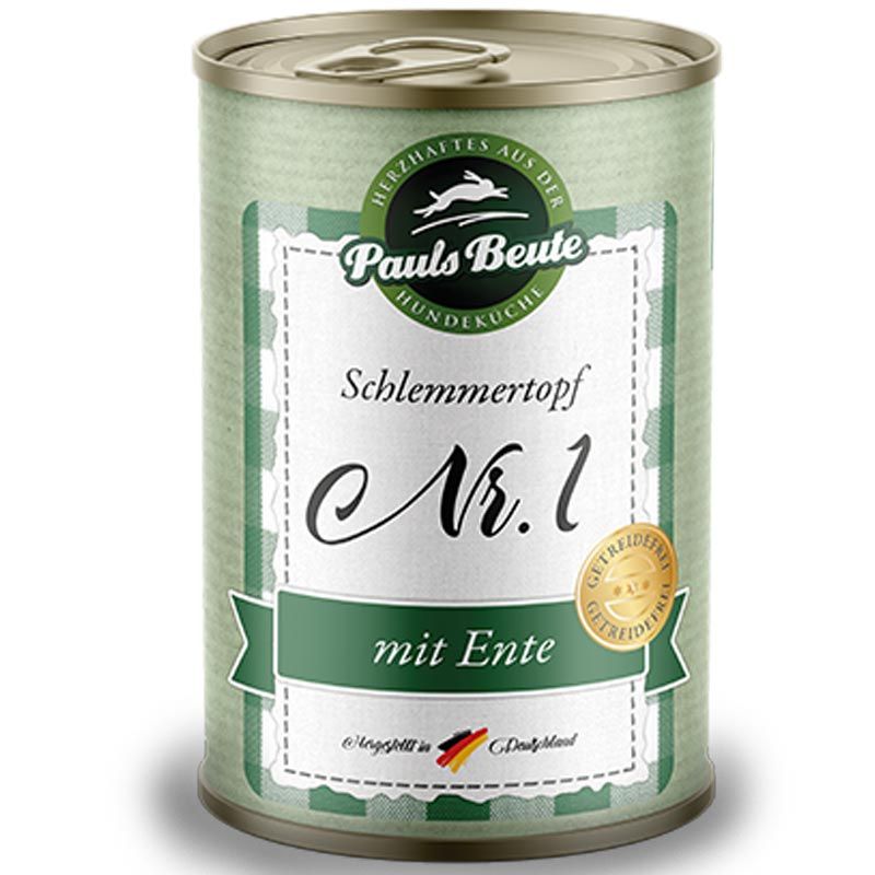 Pauls Beute Schlemmertopf Nr. 1 mit Ente 400g