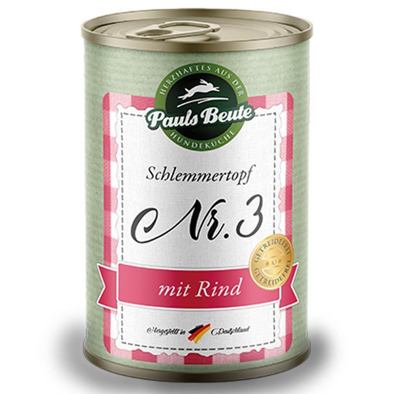 Pauls Beute Schlemmertopf Nr. 3 mit Rind 400g