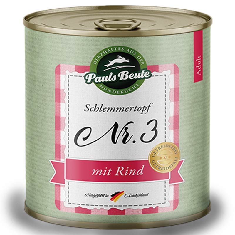 Pauls Beute Schlemmertopf Nr. 3 mit Rind 800g