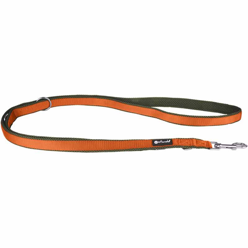 Petlando Magnetech verst Führleine,S:15mm/2,30m,olive/orange
