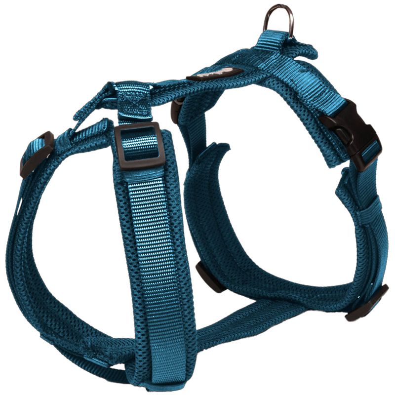Petlando Mesh Y-Comfort Geschirr, XS: 28-52cm/32-50cm, petro