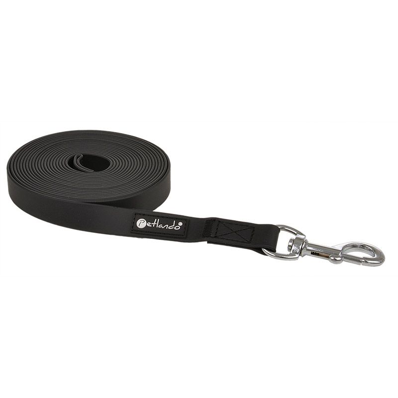 Petlando Trekking Schleppleine, 5m/20mm, schwarz