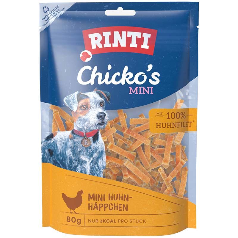 Rinti Snack Chickos MINI Huhn-Häppchen 80g