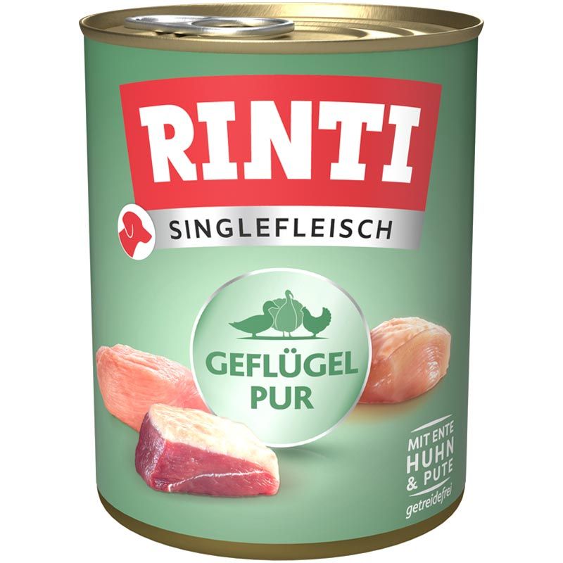 Rinti Singlefleisch Geflügel pur 800g