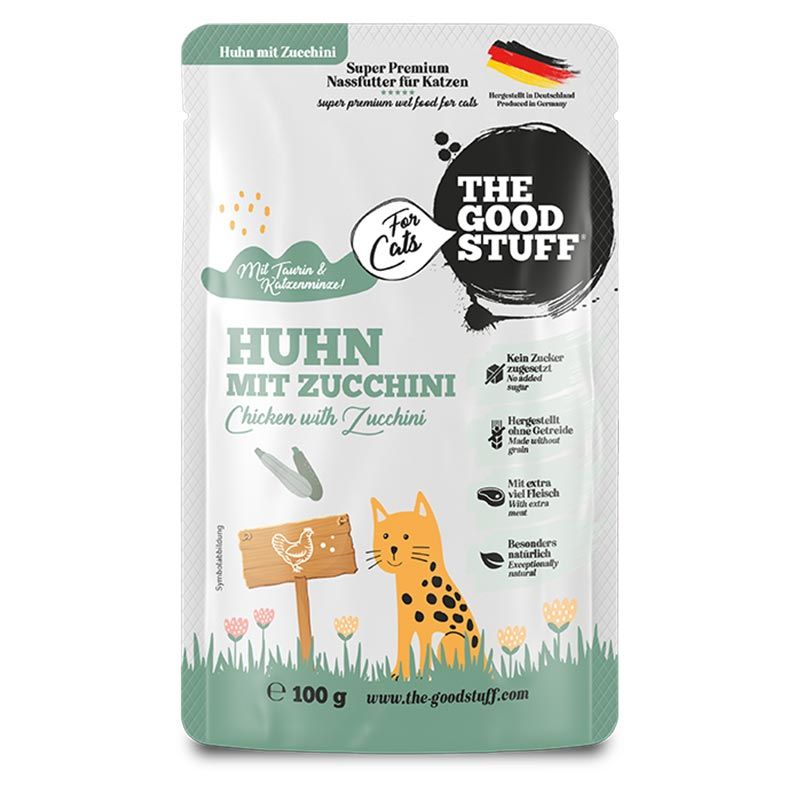 The Goodstuff Katze Pouches Huhn + Zucchini 100g