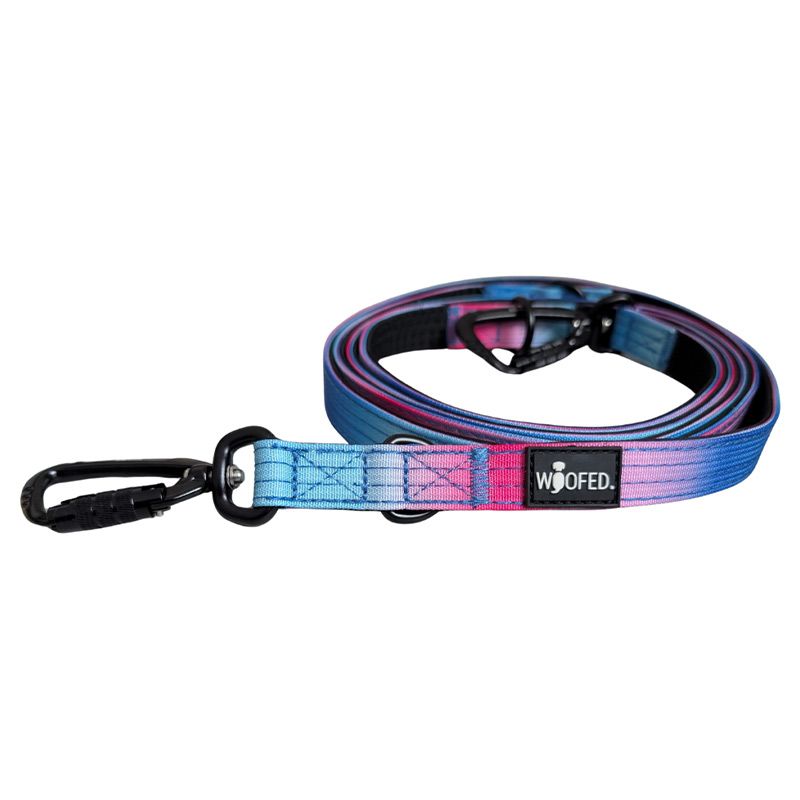 Woofed Nylon Pro Führl.verst, Griff, L:2,5m pink blue sky