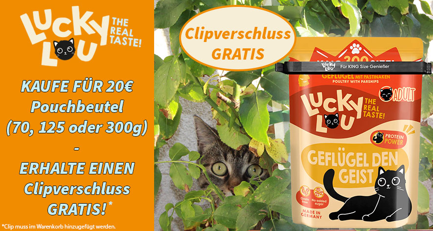 Clipverschluss für Pouchbeutel GRATIS - Ab 20€ Warenwert Lucky Lou Pouches
