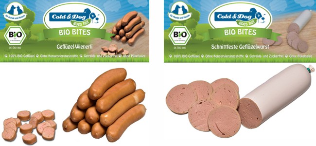 Cold Dog Bio Bites Würste für Hunde und Katzen